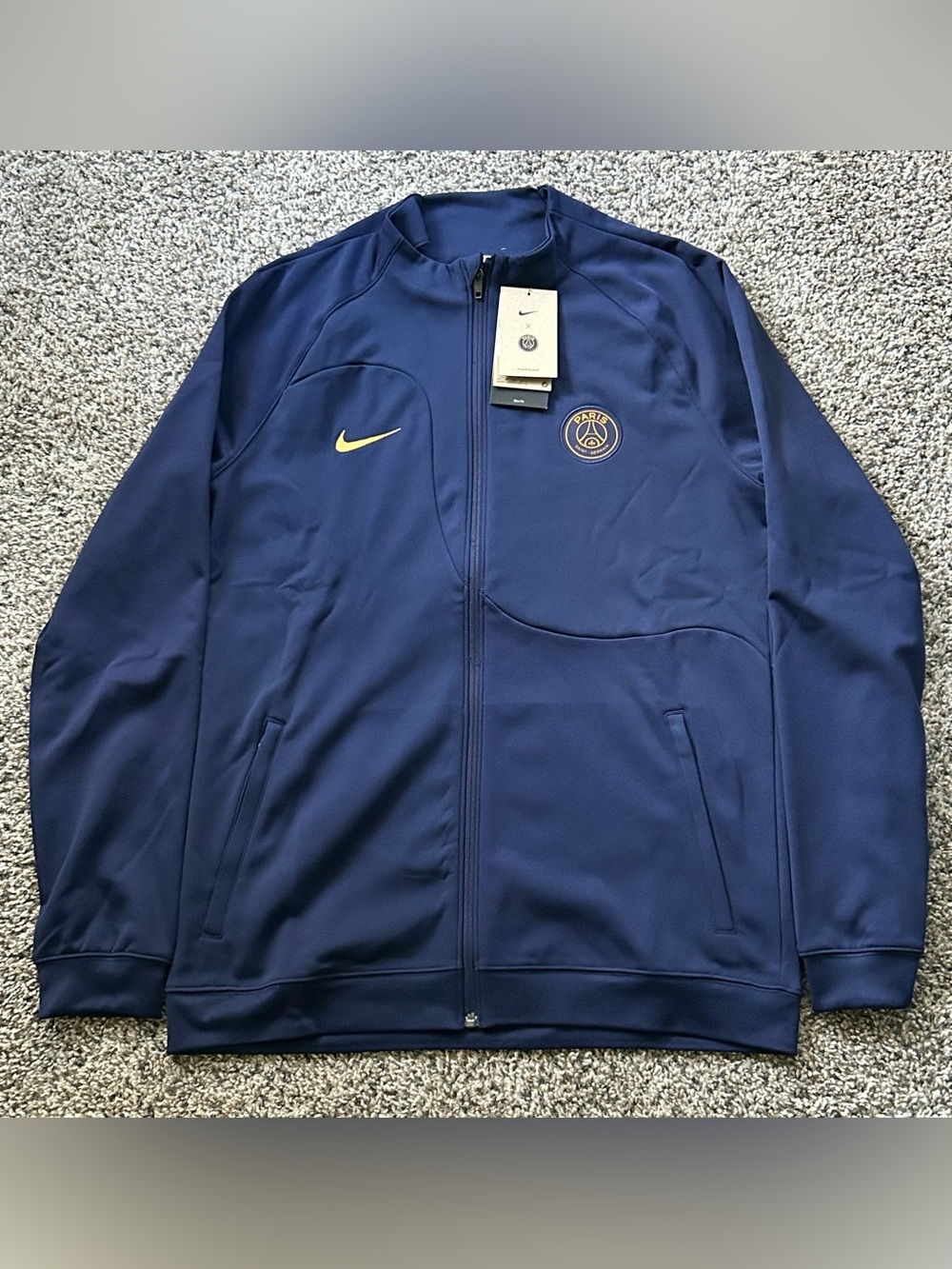 Nike PSG Paris St Germain Pro Anthem Full-Zip Jacket Blue Large DV5052-498